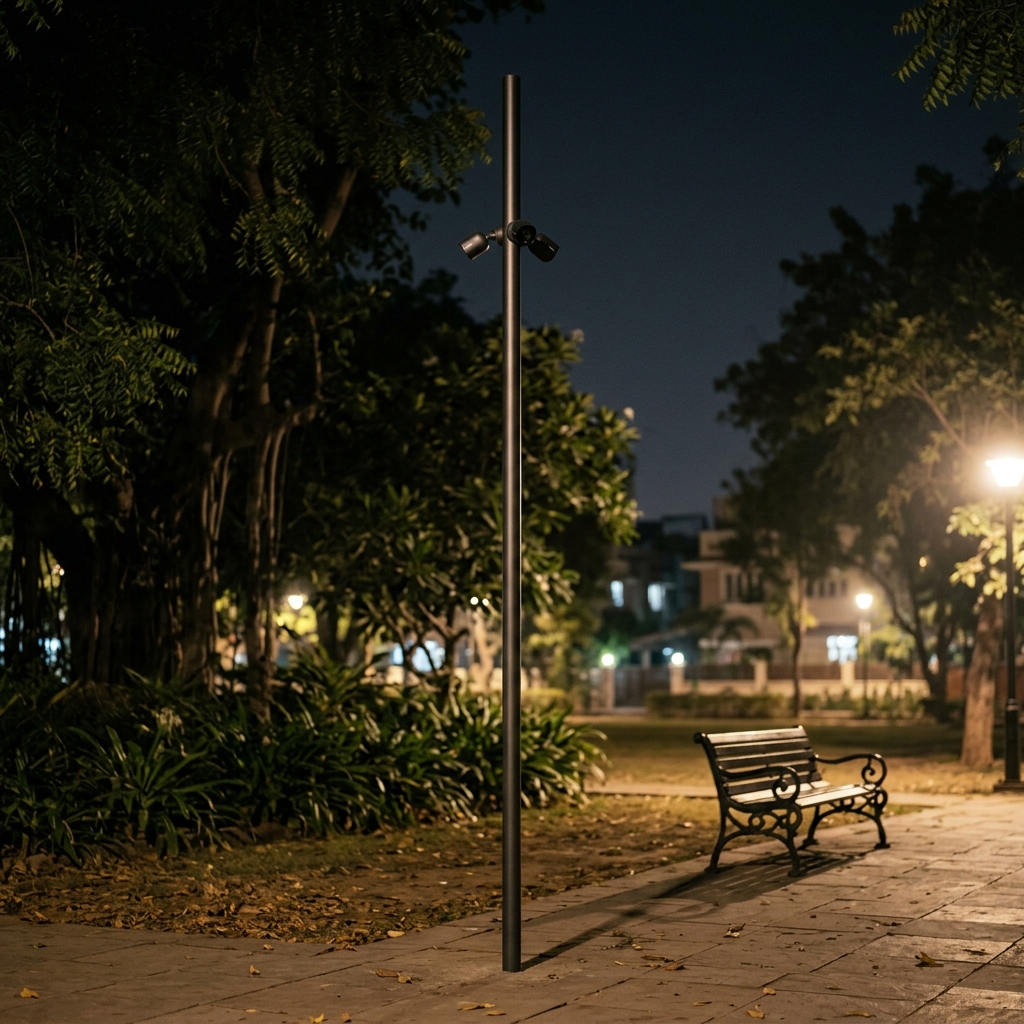 Suburban CCTV Pole