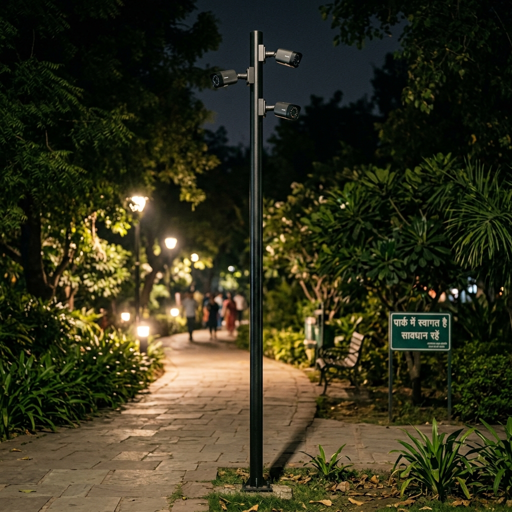 Aluminium CCTV Pole