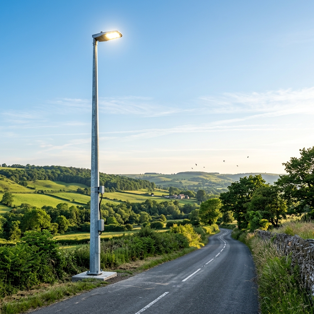Conical Octagonal Lighting Pole