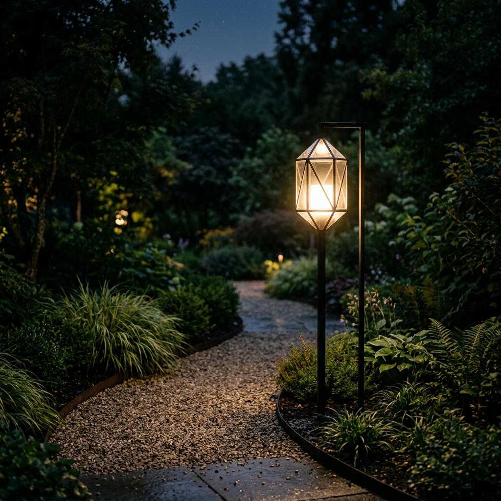 Simple Garden Post Light