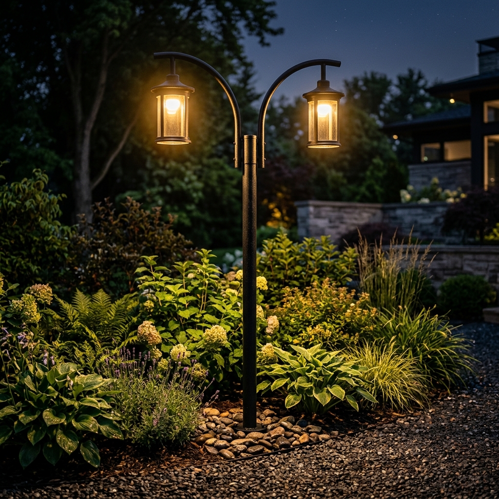 T-Shape Curved Garden Pole