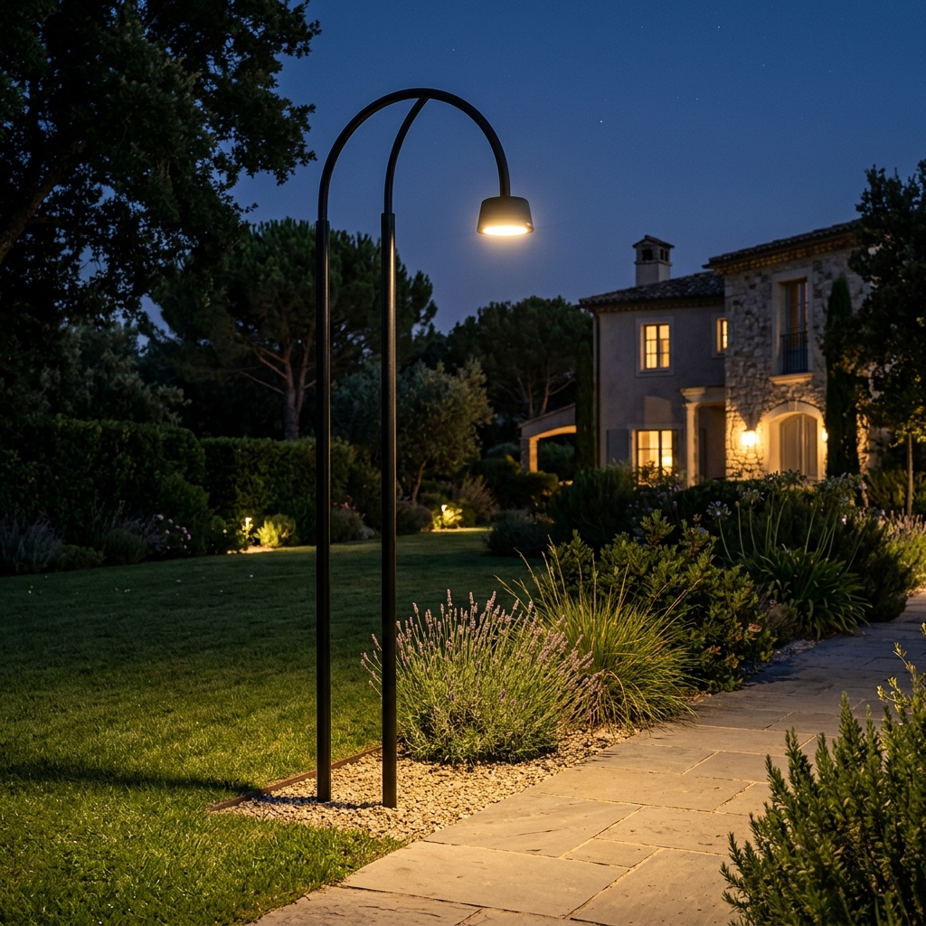 Tall Modern Garden Pole