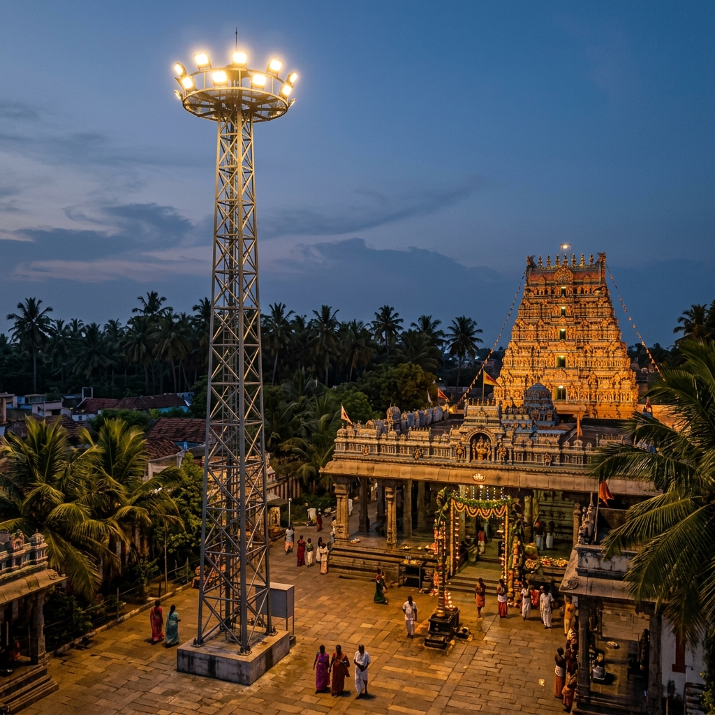 Temple High-Mast Light