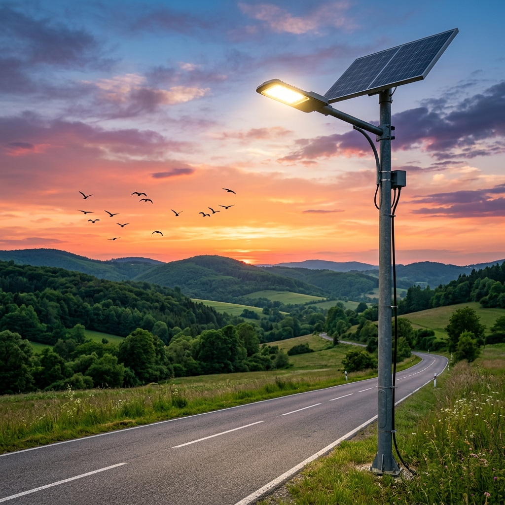 Solar LED Street Light Pole